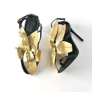 NEW Giuseppe Zanotti Lilium Flower Appliqué Strappy High Heel Sandals 38.5
